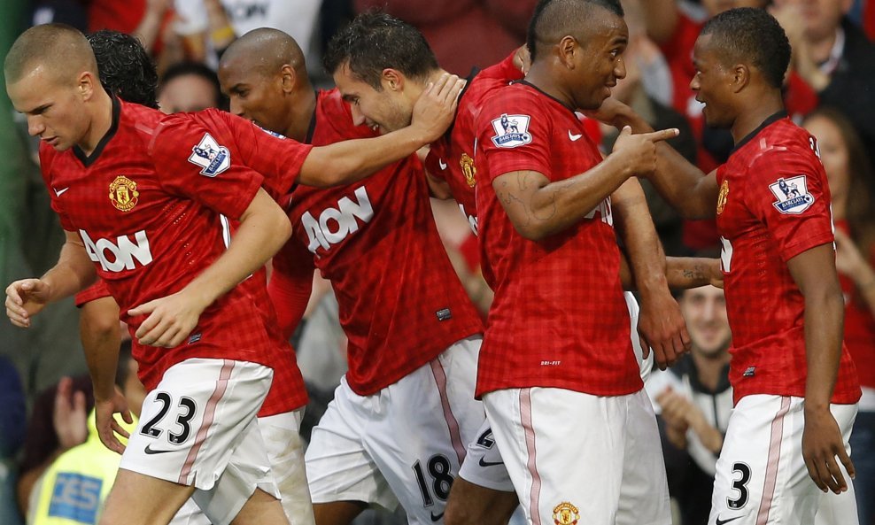 Slavlje igrača Manchester Uniteda