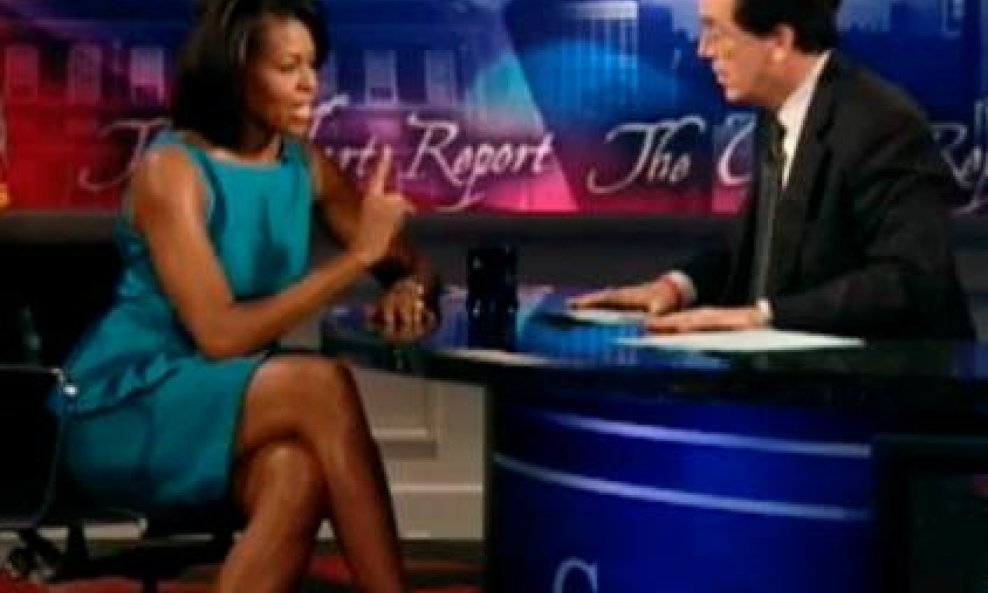 Michelle Obama Stephen Colbert