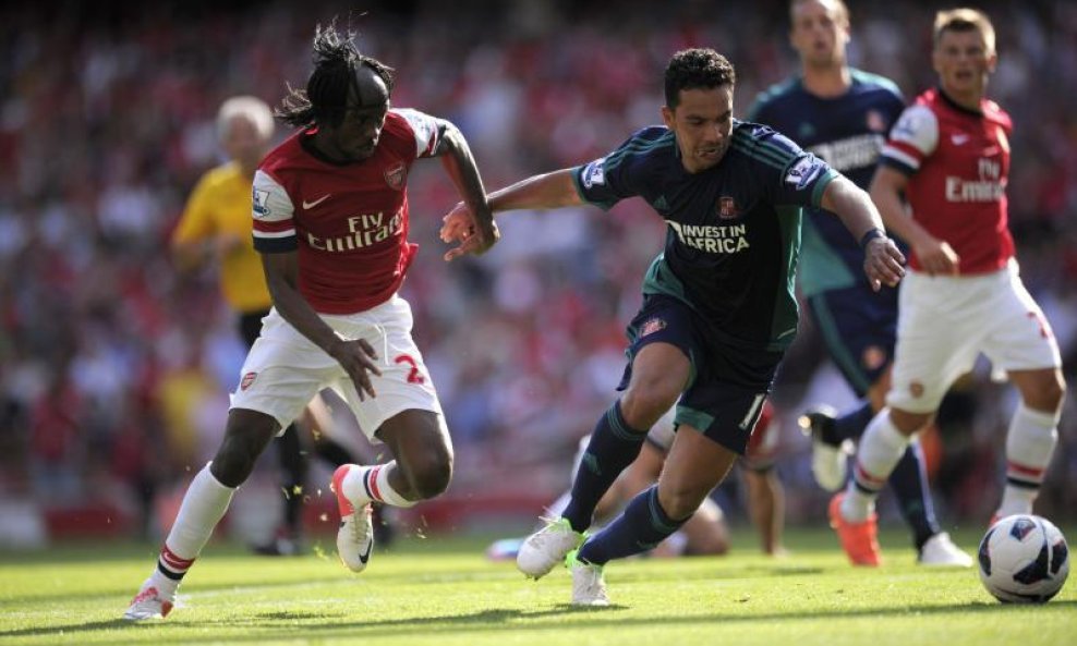 Arsenal Gervinho 2012 Sunderland Kieran Richardson