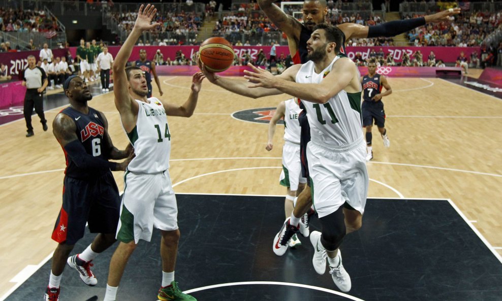 Linas Kleiza Tyson Chandler LItva dream team Olimpijske igre