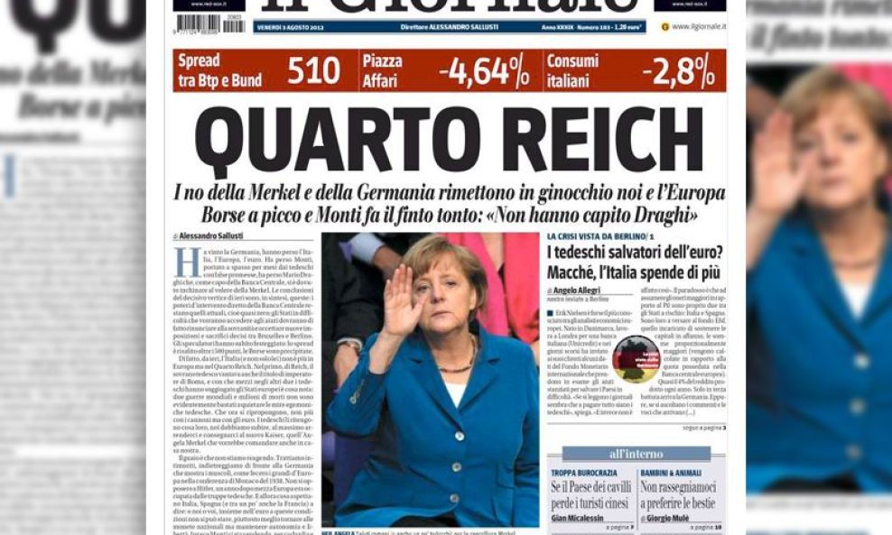 il giornale angela merkel