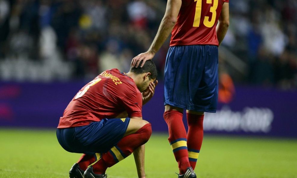 Alberto Botia i Alvaro Dominguez, španjolska olimpijska nogometna reprezentacija