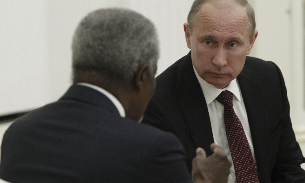 Kofi Annan i Vladimir Putin