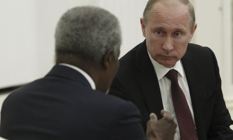 Kofi Annan i Vladimir Putin