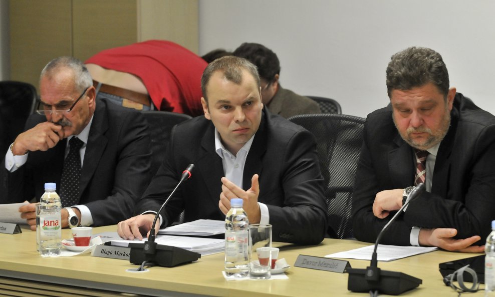 Josip Guberina (lijevo), Blago Markota (sredina) Davor Mezulić