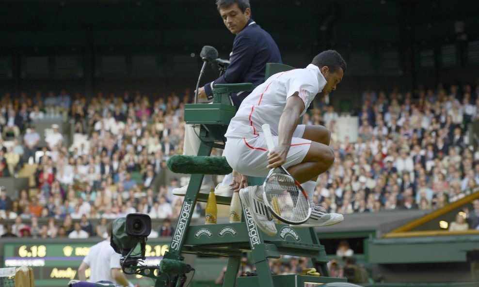 Jo Wilfried Tsonga Wimbledon teniski sudac