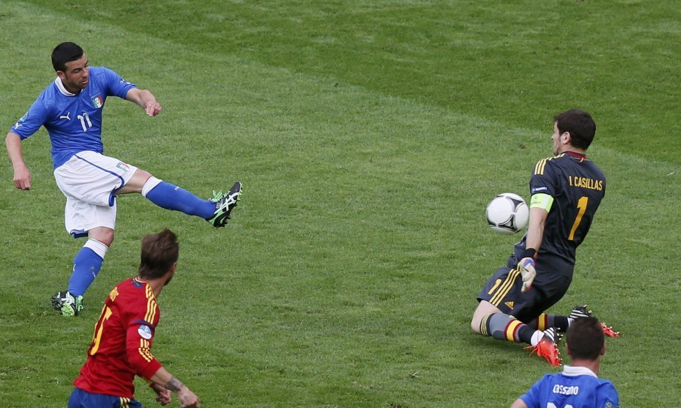 Španjolska - Italija, Antonio Di Natale i Iker Casillas