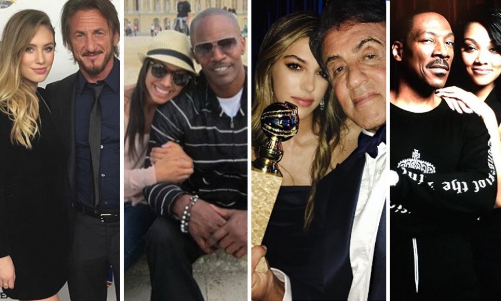 Dylan i Sean Penn, Corinne i Jamie Foxx, Sistine i Sylvester Stallone, Bria i Eddie Murphy