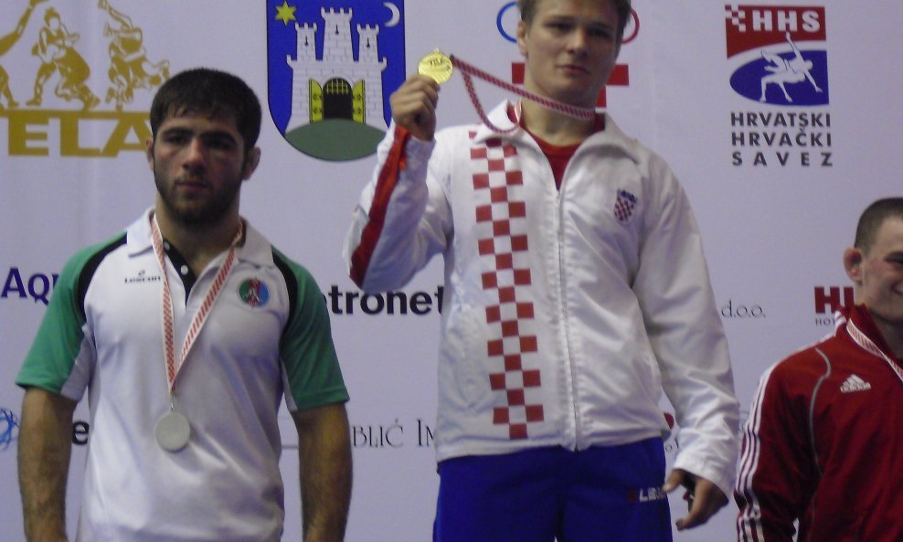 Na pobjedničkom postolju - srebrni Alijev (lijevo) do zlatnog Etlingera u Sportskom domu