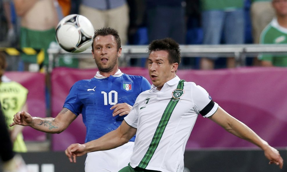 Antonio Cassano i Sean St Ledger