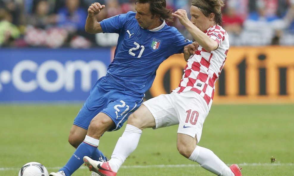 Andrea Pirlo i Luka Modrić