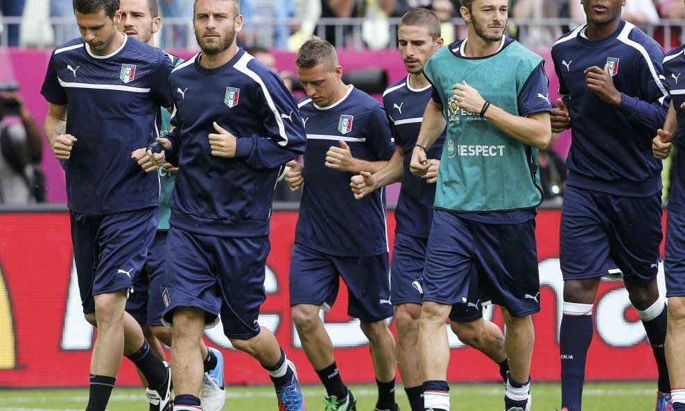 Trening talijanskih nogometaša