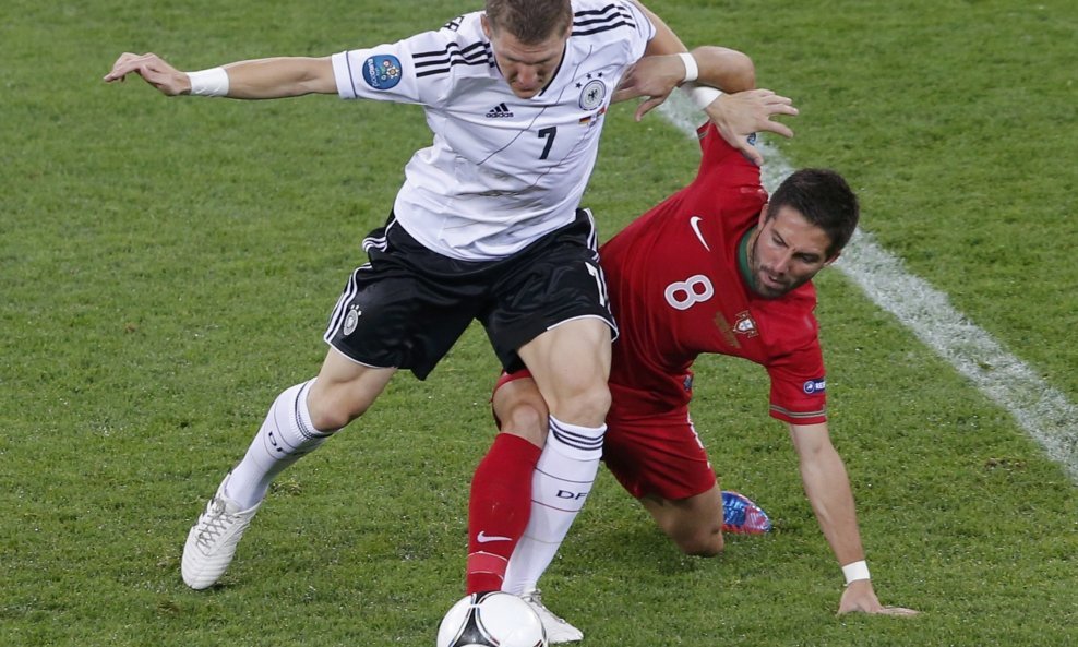 Bastian Schweinsteiger i Joao Moutinho