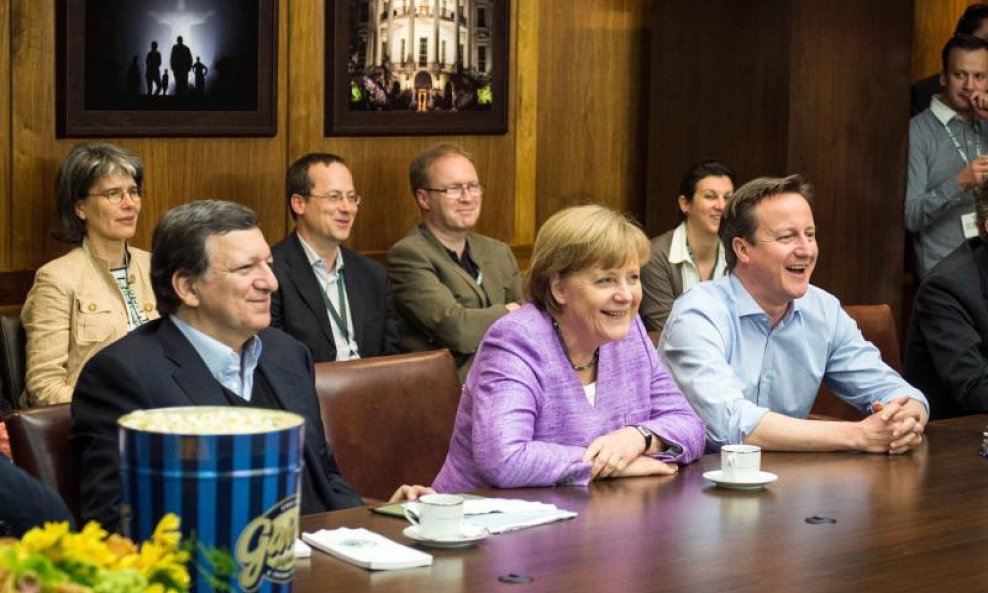 Jose Manuel Barroso, Angela Merkel David Cameron
