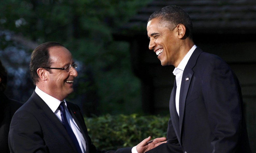 barack obama i Francois Hollande