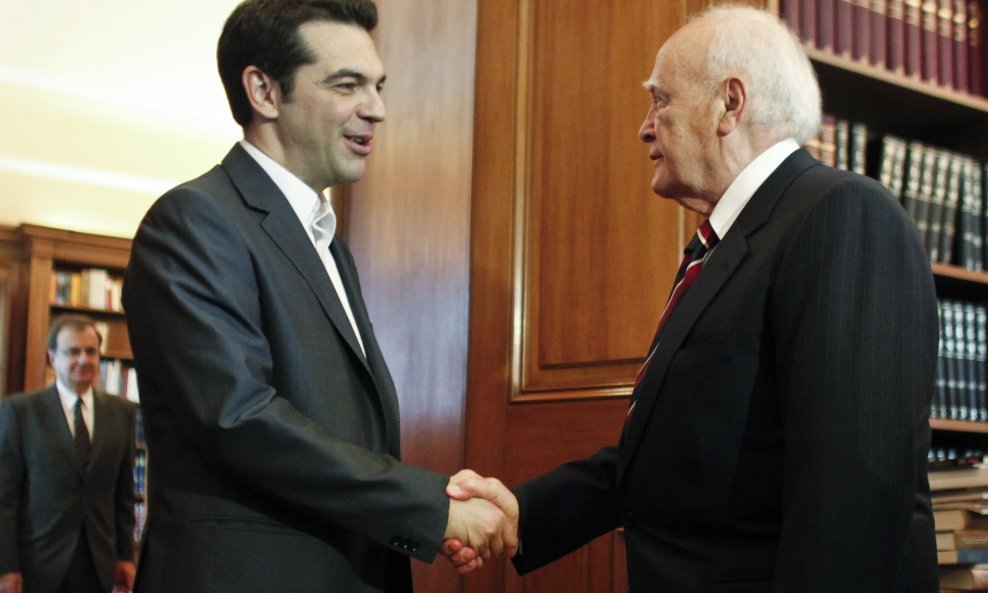 Alexis Tsipras Karolos Papoulias