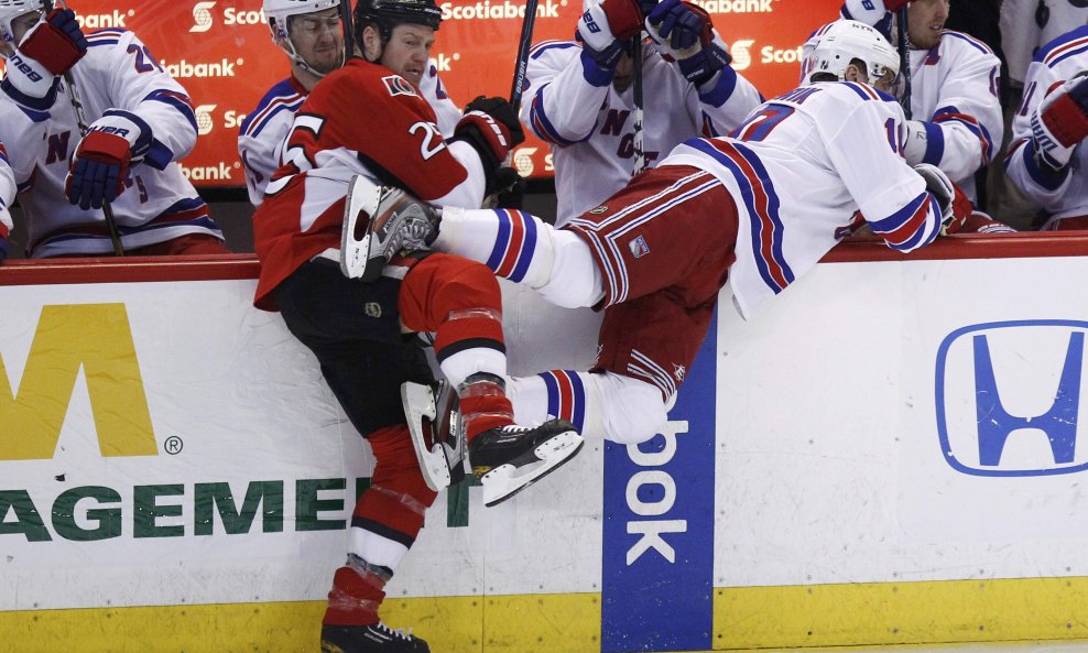 Ottawa Senators Chris Neil  New York Rangers Gaborik