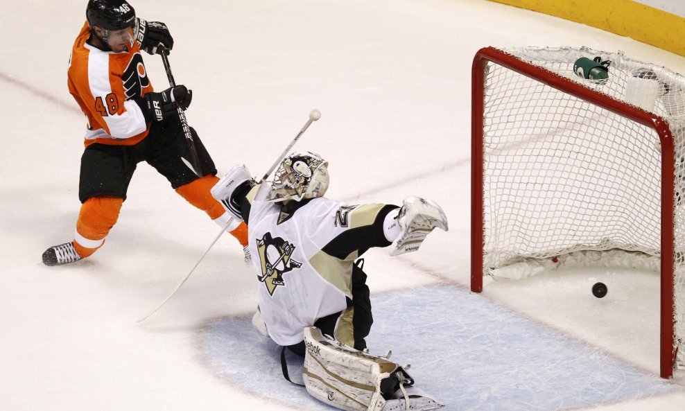 Philadelphia Flyers Danny Briere Pittsburgh Penguins Marc-Andre Fleury