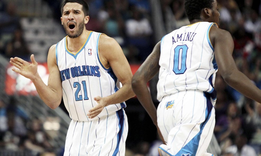 Greivis Vasquez i Al-Farouq Aminu (New Orleans Hornets)