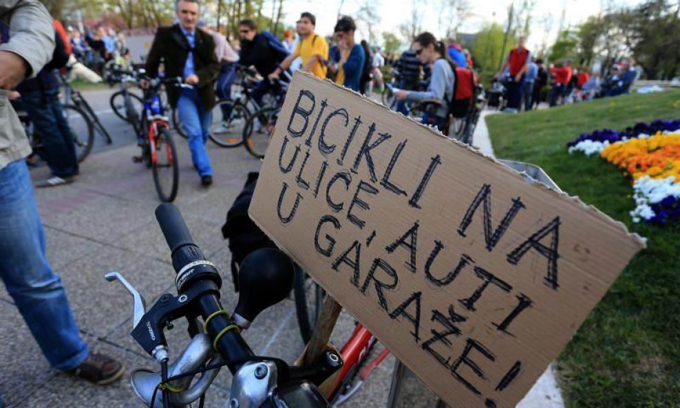 prosvjed biciklista