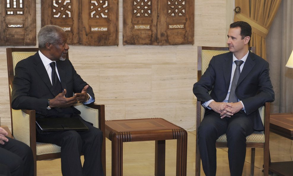 Kofi Annan i Bašar Al-Asad