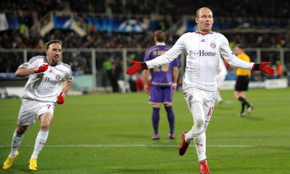 Arjen Robben i Franck Ribery (Bayern)