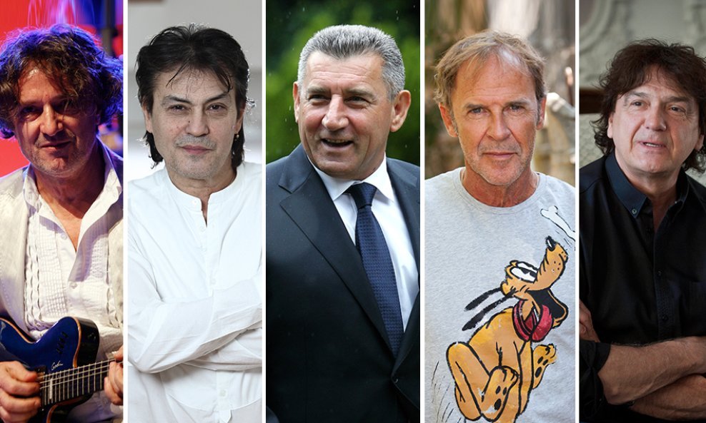 Goran Bregović, Vlado Kalember, Ante Gotovina, Frano Lasić, Zdravko Čolić