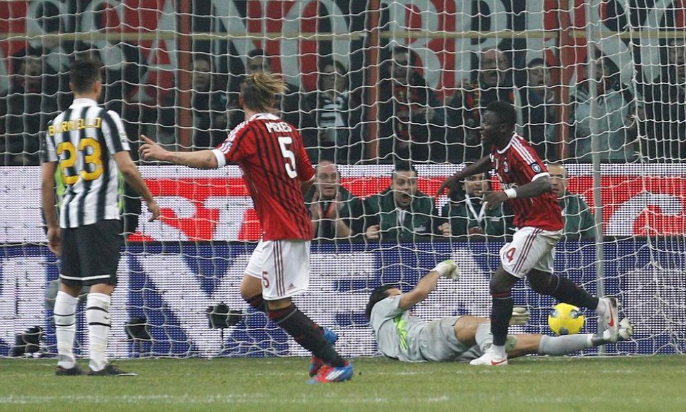 Milan - Juventus Muntari, Buffon