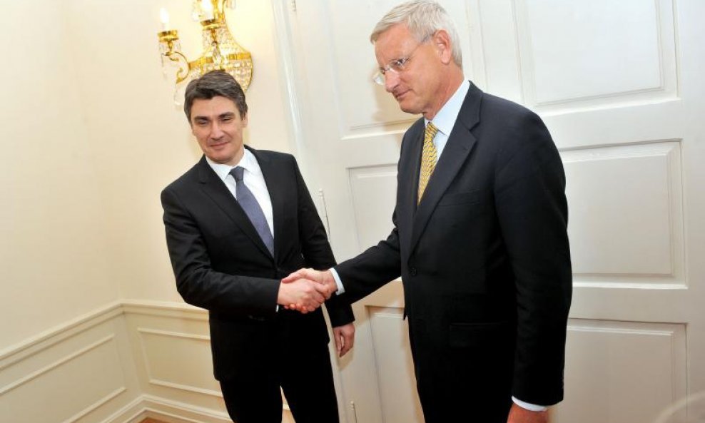 Zoran Milanović i Carl Bildt