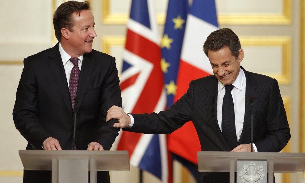 David Cameron i Nicolas Sarkozy