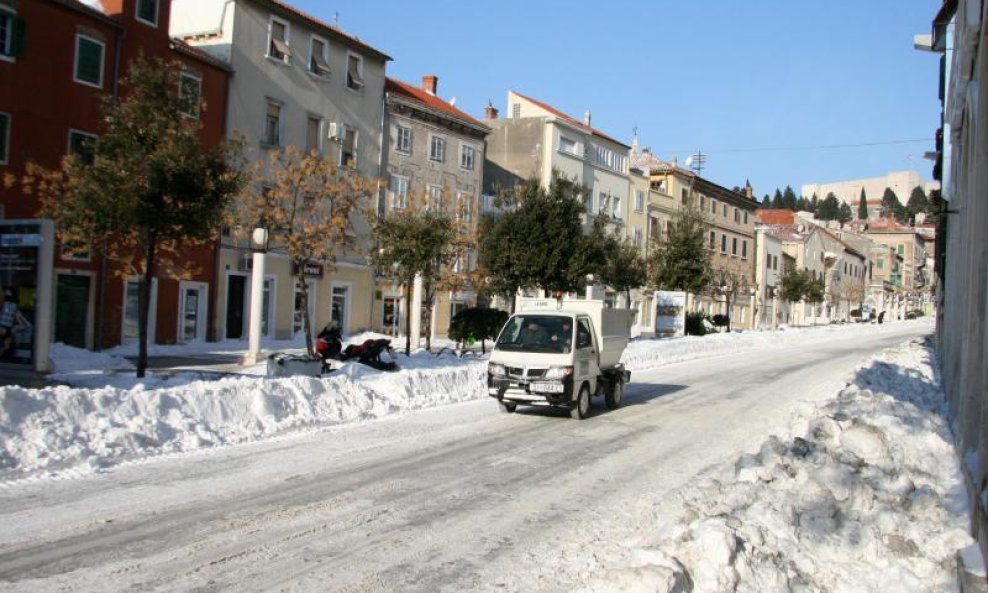 šibenik snijeg