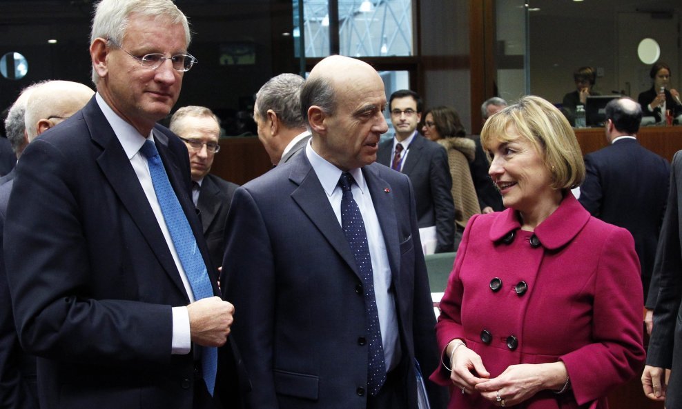 Carl Bildt, Alain Juppe i Vesna Pusić