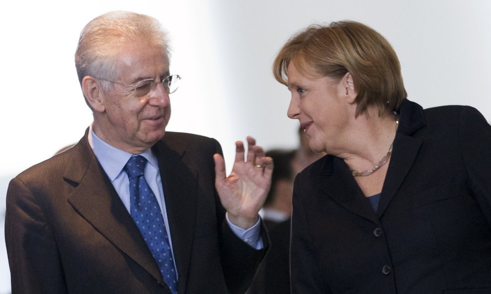 mario monti angela merkel