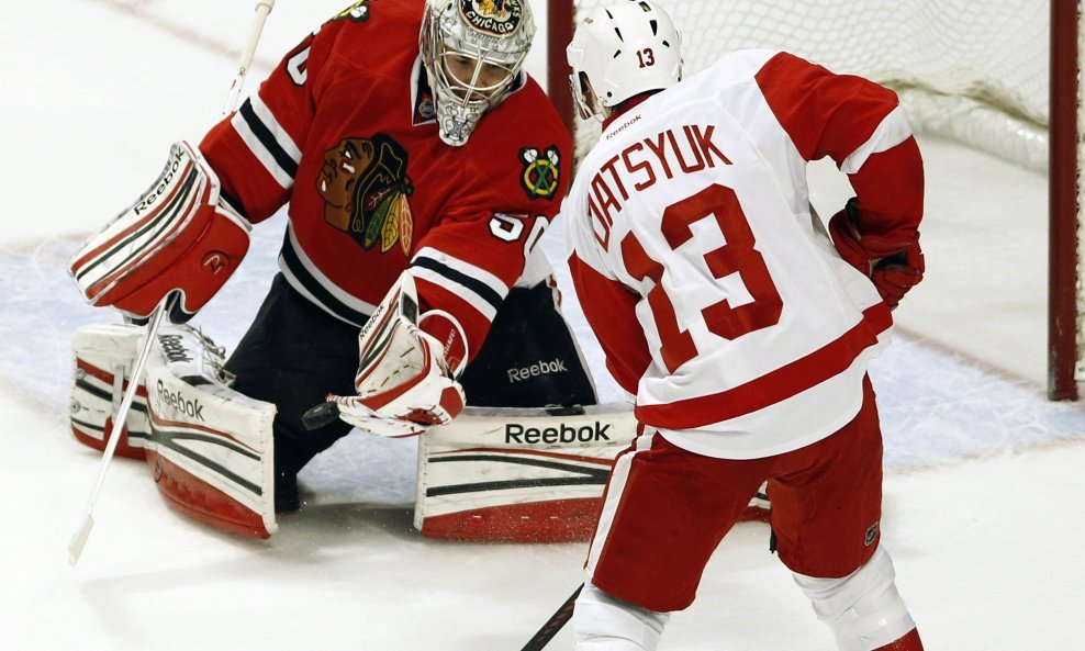 Corey Crawford i Pavel Datsyuk