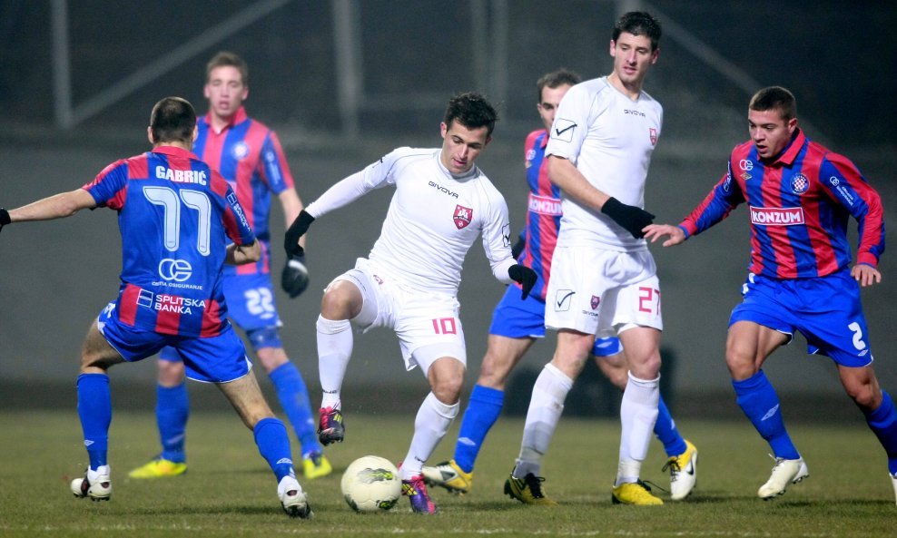 Zagreb - Hajduk, Drago Gabric, Damir Šovšić, Ante Mitrović i Josip Radošević