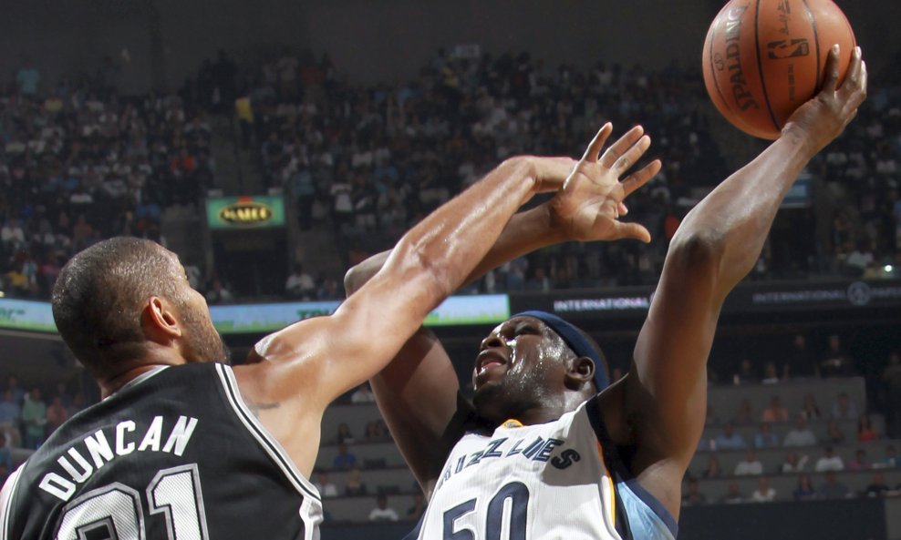 Zach Randolph i Tim Duncan