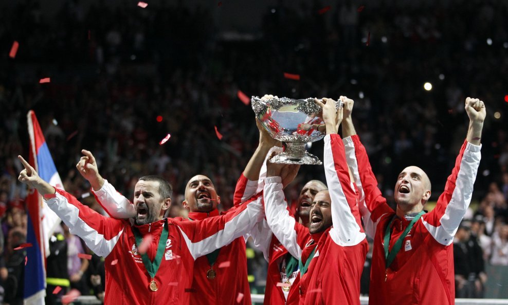 Bogdan Obradović, Nenad Zimonjić, Novak Đoković, Janko Tipsarević i Viktor Troicki