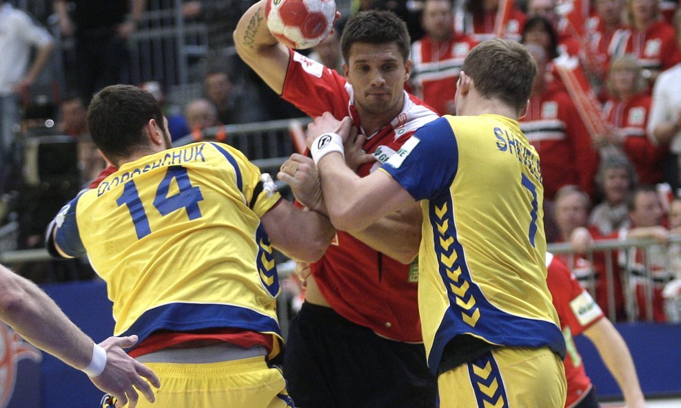 Detalj s utakmice Norveška - Ukrajina