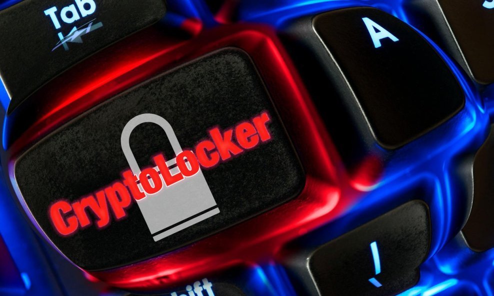 računalna sigurnost ransomware cryptolocker tipkovnica ilustracija