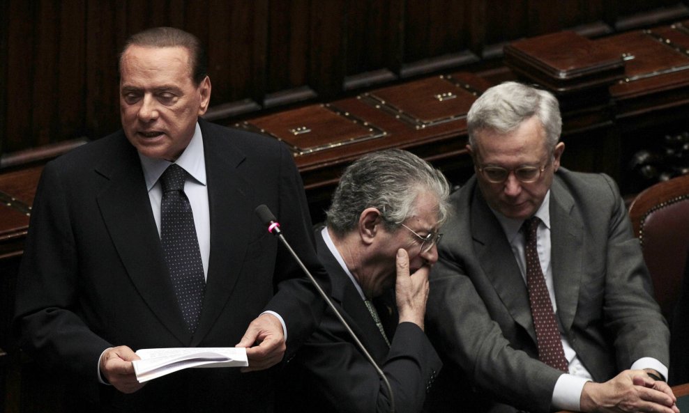 Silvio berlusconi, Umberto Bossi, Giulio Tremonti