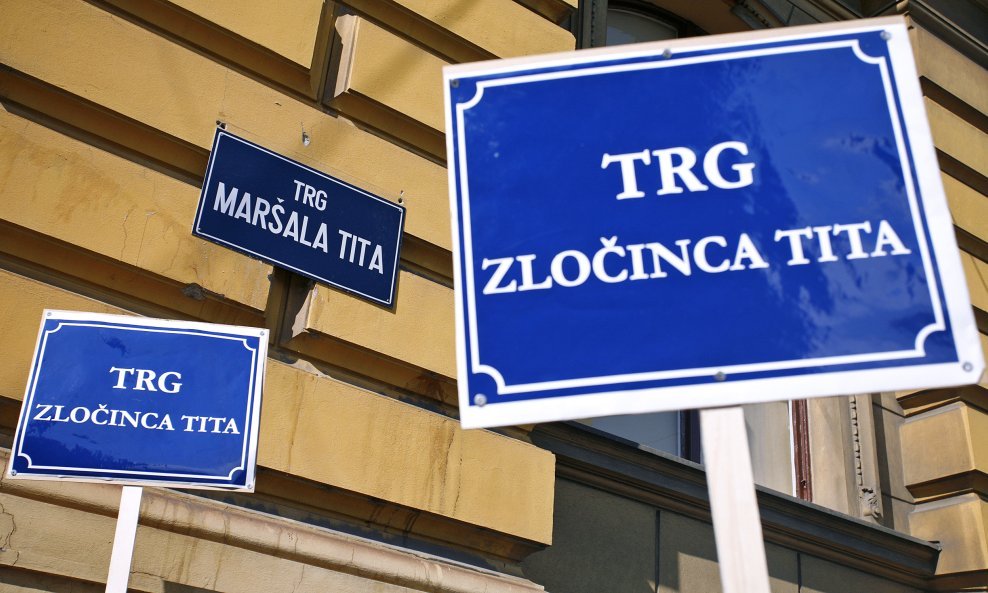 Prosvjednici traže promjenu naziva Trga maršala Tita