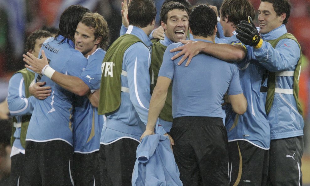 Nogometaši Urugvaja slave
