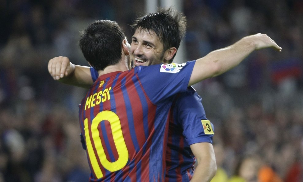 David Villa i Leo Messi