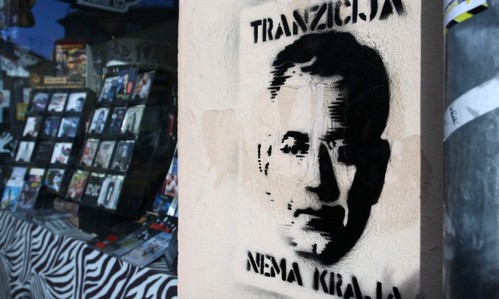 Tranzicija nema kraja Sanader grafit