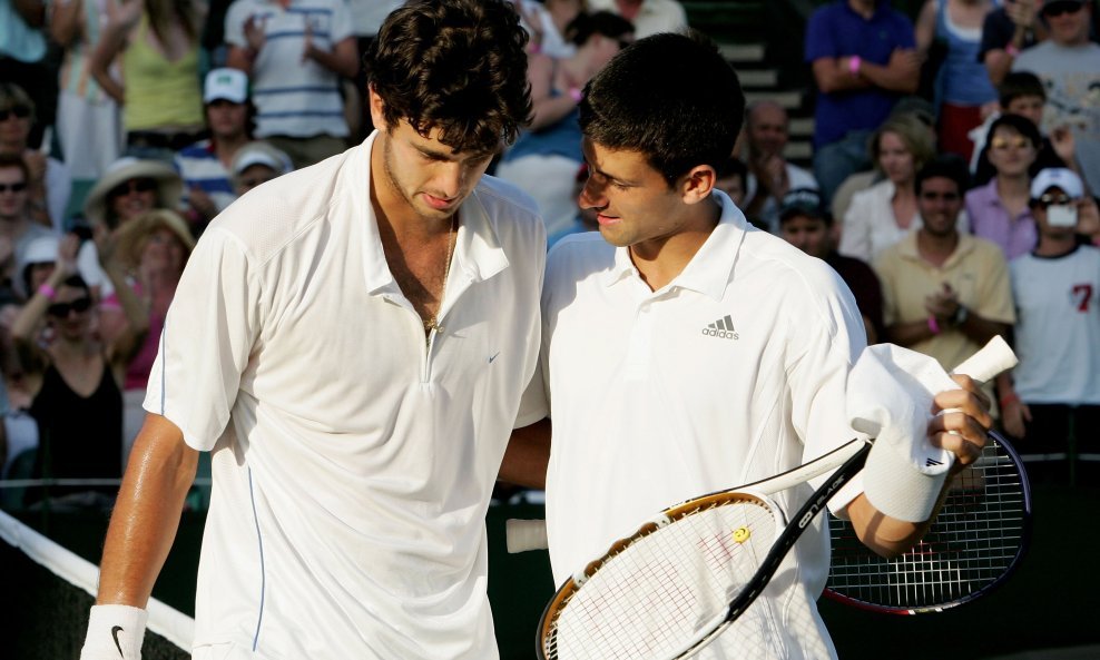 Mario Ančić Novak Đoković Wimbledon