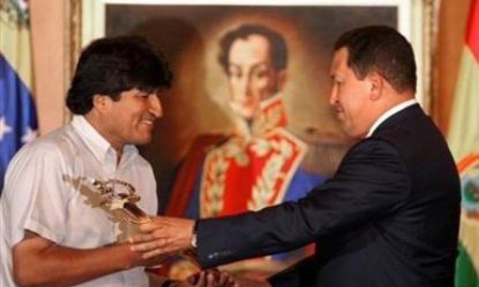 Evo Morales i Hugo Chavez