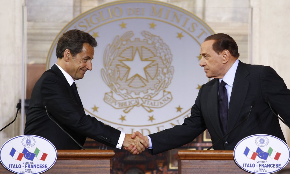 silvio berlusconi i nicolas sarkozy