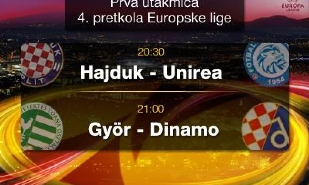 Gyor - Dinamo, Hajduk - Unirea live