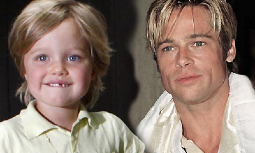 Shiloh Jolie-Pitt i Brad Pitt