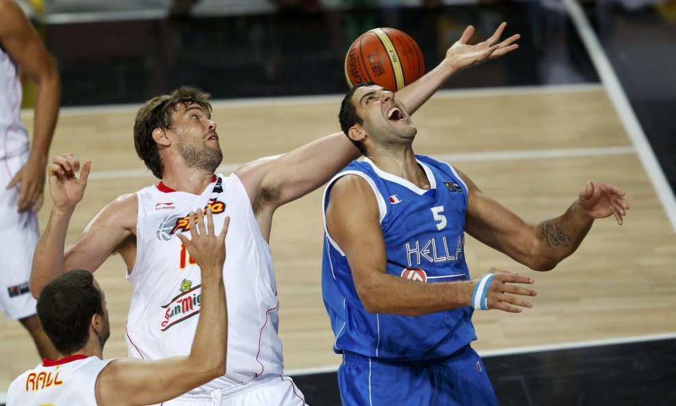 Španjolska - Grčka, Marc Gasol i Ioannis Bourousis